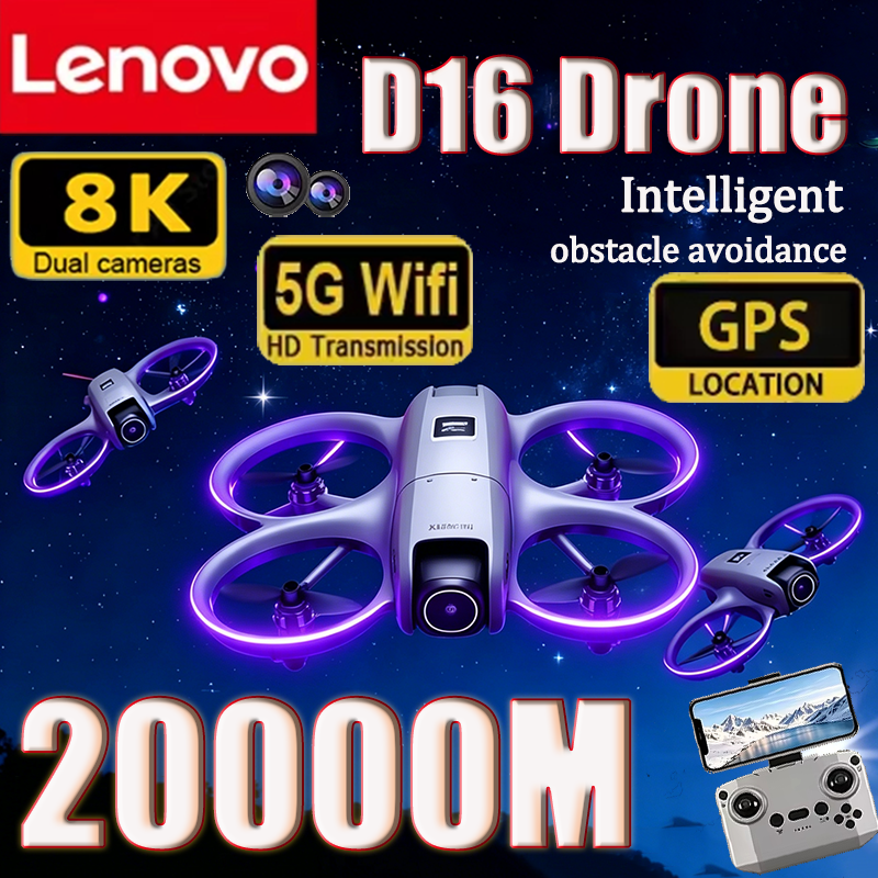 Drone Photogrammetry - Lenovo 8K D16 GPS Drone Professional