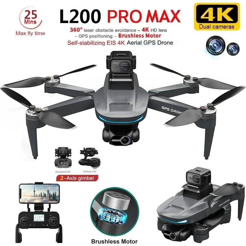 L200 PRO MAX Drone 4K 2-Axis P - Drone Mapping incelemesi ve fiyatı