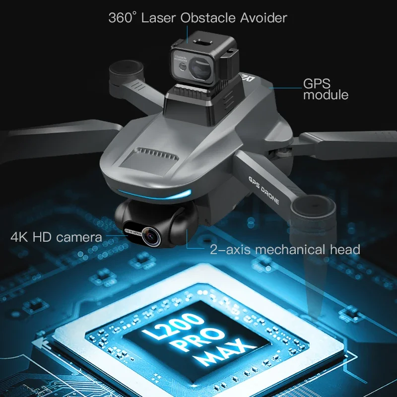 L200 PRO MAX Drone 4K 2-Axis P - Drone Mapping incelemesi ve fiyatı