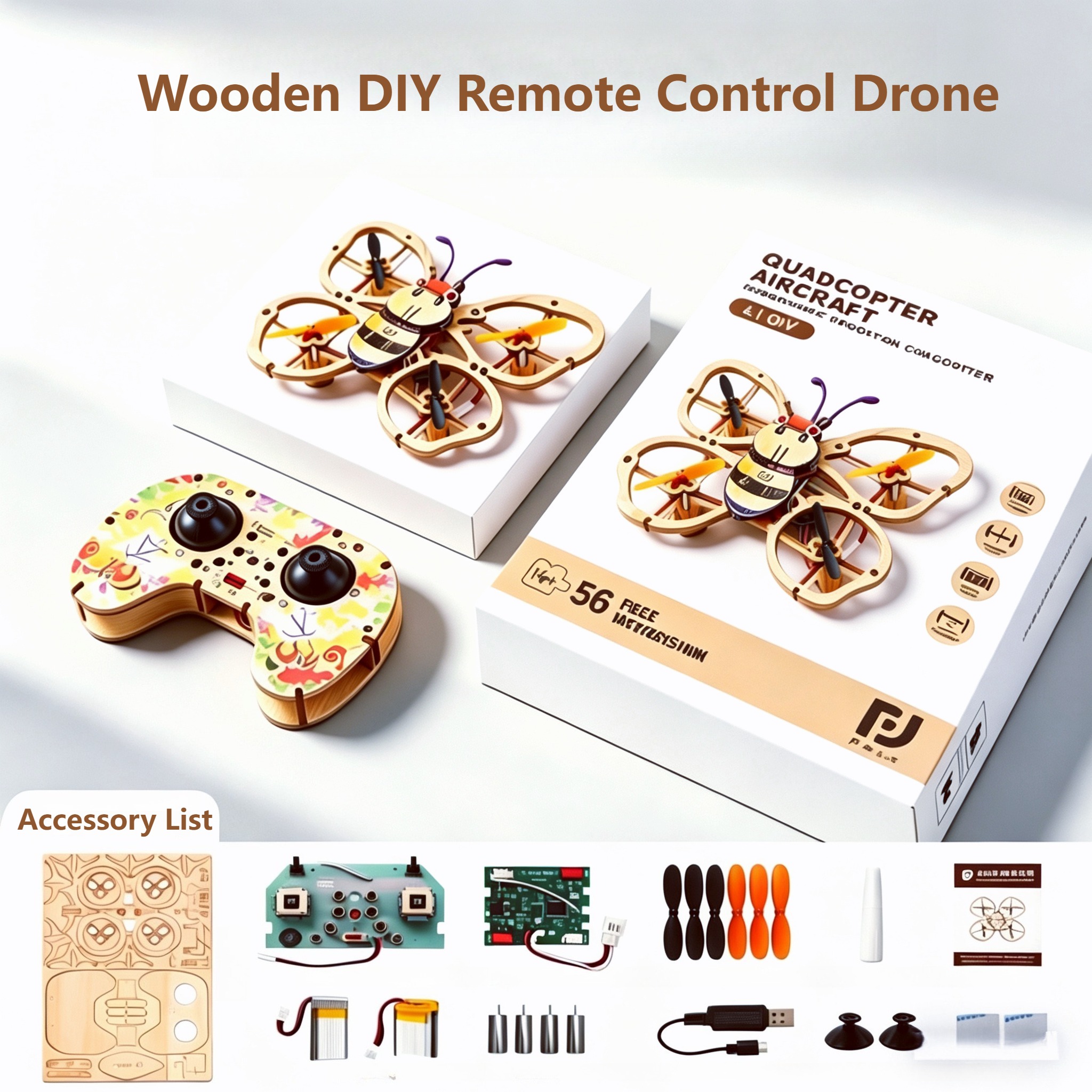 2026 New Wooden DIY Assembled  - Drone Aerial Photography incelemesi ve fiyatı