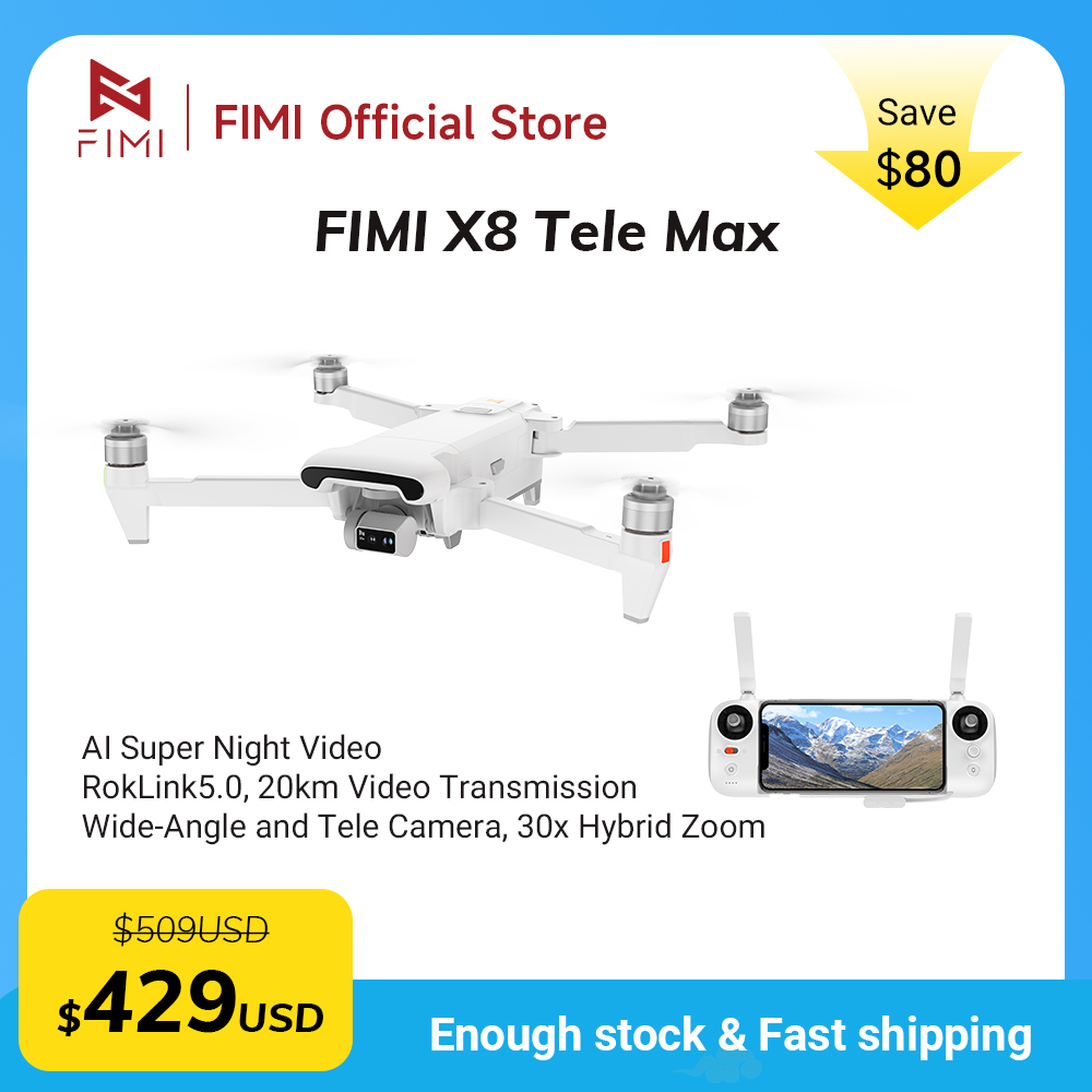 FIMI X8 Tele Max drone 1/2-inc - Drone Thermal Imaging incelemesi ve fiyatı